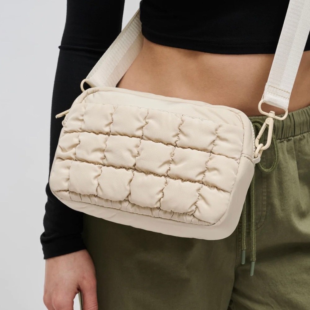 Sol and Selene Inspiration Quilted Nylon Crossbody